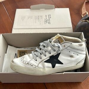 authentic midstar mid star golden goose 38 preowned tennis shoes sneakers